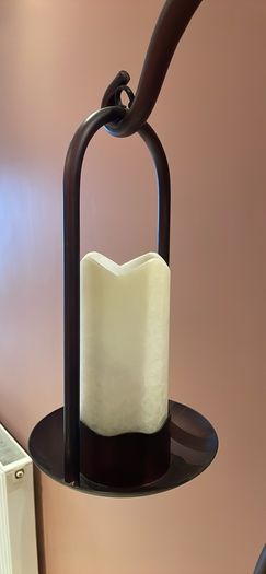 Premium Castillo Collection Solid Wrought Iron Double Floor Lamp