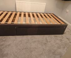 Grey Single Bed