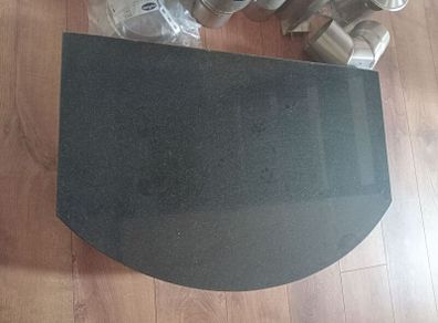 new granite fireplace/stove heart