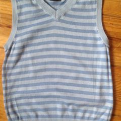 Age 2-3 NEXT Blue Striped Sleeveless Jumper