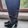 Zara Leather Knee High Boots Image 4