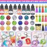 Epoxy Resin Kits for Beginners, 192 Pcs Letter Number Resin Moulds Silicone Keyring Making Kit, with 400ml Clear Resin, Resin Accessories/Pigment/Glitter Sequin/Gold Leaf/Keychain Tassels (FREE POSTAGE) Image 5