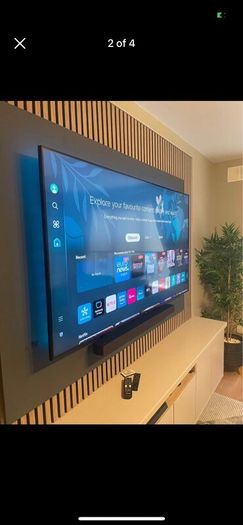 65 Samsung 4K tv and Samsung soundbar