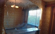 Large Vintage 1960s-Style Wall Mirror with Star Ornaments & Crystal Pendants. Dublin