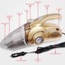 4-in-1 12V Multifunction Car Vacuum Cleaner Tire Air Pump Pressure Detection Gauge LED Light High Power Car Vacuum Cleaning Kit Image 2