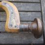 Antique Beech And Brass Brace Image 4