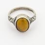 925 Vintage Sterling Silver And Tigers Eye Ring Image 3