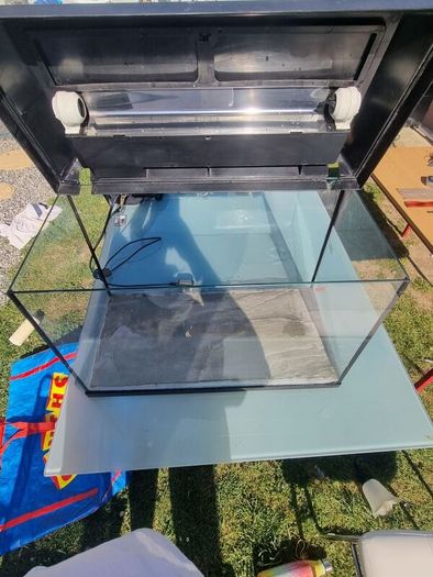 Small Aquarium / Terrarium With Light Lid