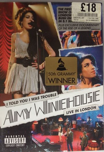 Amy Winehouse [2007] I Told You I Was Trouble (Live In London) [Music 1xDVD]