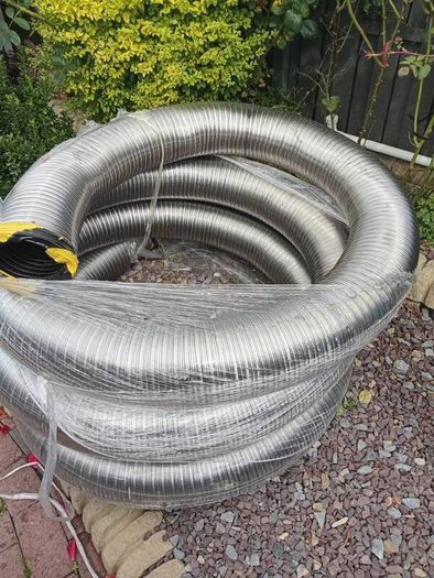 new stove 9m flue,heart ,cowl etc