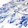FREE EXPRESS SHIPPING Ocean Ceiling Chandelier Acrylic Light Shade, Blue & Light Blue Image 5