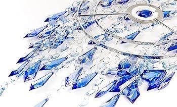 FREE EXPRESS SHIPPING Ocean Ceiling Chandelier Acrylic Light Shade, Blue & Light Blue