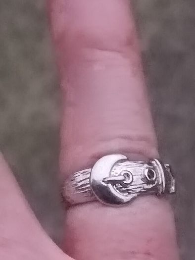 Vintage Irish Sterling Silver Buckle Ring