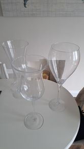 Glass table arrangements