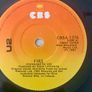 U2  - Fire - Irish CBS Sunburst Label 7" Original Vinyl 1981 Image 4