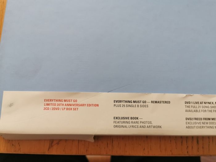 Manic Street Preachers Everything Must Go Box Set