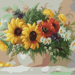 NEW SALE | Painting by Numbers for Kids, DIY Canvas Oil Painting Kit for Adult with Paint Brushes Acrylic Pigment Drawing Paintwork 16x20inch