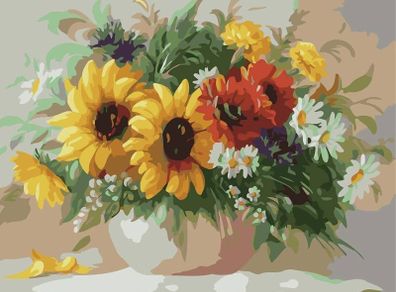 NEW SALE | Painting by Numbers for Kids, DIY Canvas Oil Painting Kit for Adult with Paint Brushes Acrylic Pigment Drawing Paintwork 16x20inch