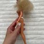 Vintage Body 1966 Mattel Barbie Blonde Hair Pink Earrings Ring Used Damaged Neck Dirty Please see pictures Image 9