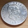 1875 M-BN Italy 5 Lire - Victor Emmanuel II Silver coin Image 2