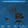 Gaming Chair Ergonomic Computer Chair Office Chair Desk Swivel Chair Adjustable Reclining Footrest Cushion Grey New! Image 5