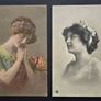 Antique Women Portrait Postcards Early 1900s Image 2