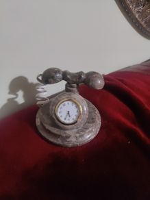marble telephone clock