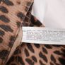 Zara Brown Leopard Print Denim Front Slit Midi Skirt Size M Image 3