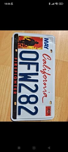 California License Plate