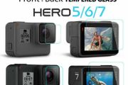 Lens &amp; Screen Protector Tempered Glass For Gopro Hero 7 6 5 Black Action Camera