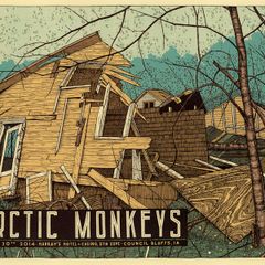 Arctic Monkeys - Harrah's Hotel and Casino - 2014 - Rare Mini Print/Poster