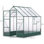 New Garden Walk-in Polycarbonate Greenhouse with Raised Garden Bed 6ft x 8ft Image 6