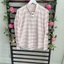 shirt bnwt Gap 100% cotton pink & white striped shirt size medium Image 3