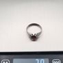 Vintage 925 Sterling Silver & Garnet Ring, London 1976 Image 10