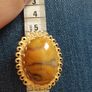 Vintage beautiful brooch with stone. Image 4