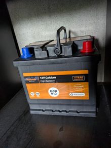 12V Halfords car battery