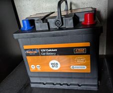 12V Halfords car battery