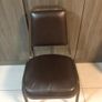 Brown padded chair Image 3