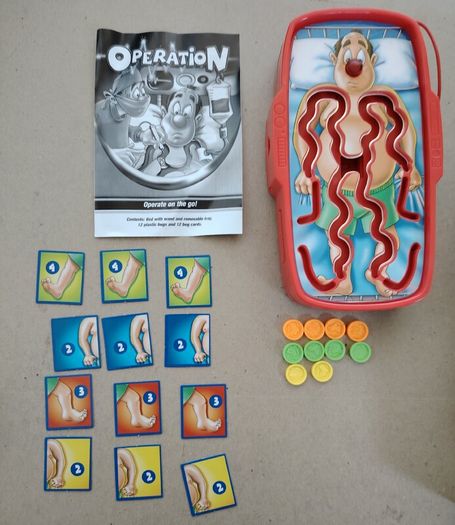Vintage Kids Building & Games Bundle - 2003/2005 (K'NEX, Travel Operation, Interactive Book)