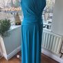 Issa London Turquoise with Flattering neckline Maxi Dress Size 10 Image 10
