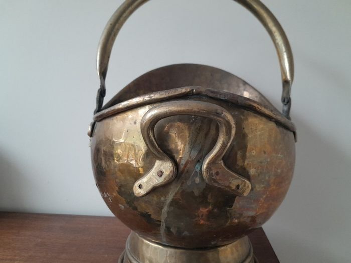 Solid Brass Coal Bucket Helmet