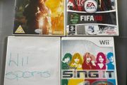 Nintendo Wii Games Bundle  Narnia, FIFA 08 &amp; Disney Sing It