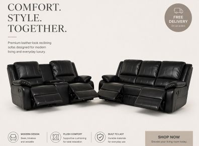 New Recliners In stock Leather