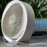 Elegant Desktop & Ceiling Fan with Ring Night Light Image 3