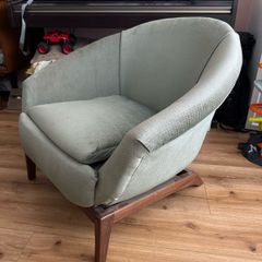 Pair of Mid Century Barrel Lounge Chairs