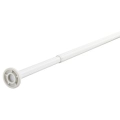 Bathroom shower curtain tension pole white 120 - 200cm