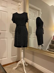 Dress   Black polka dot