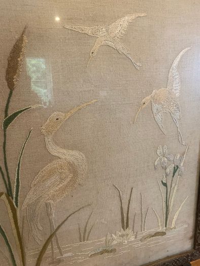 Vintage fire screen