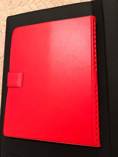 Vintage Pokemon Pikachu Red 4 Pocket Card Binder Portfolio 1999 WOTC Era