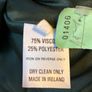 Vintage 90s Forest Green Collarless Blazer Jacket - Size 18 - Made in Ireland Image 5